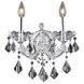 Maria Theresa 2 Light 12 inch Chrome Wall Sconce Wall Light in Clear, Royal Cut