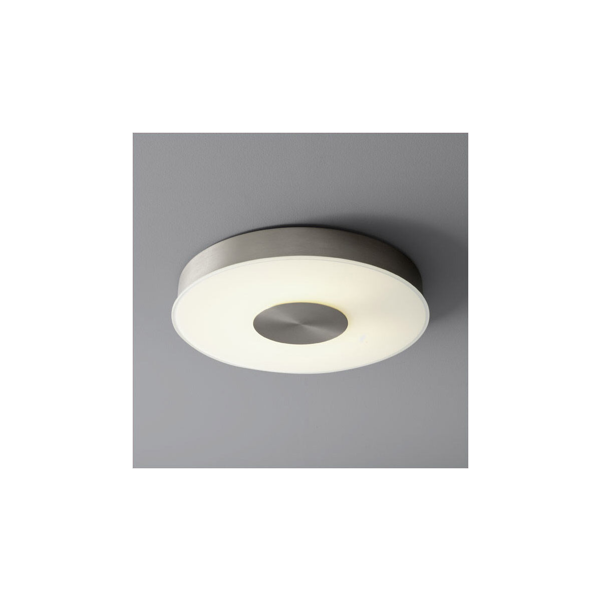 Dione 1 Light 15 inch Satin Nickel Flush Mount Ceiling Light