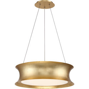 Tango LED 20 inch Gold Leaf Chandelier Ceiling Light