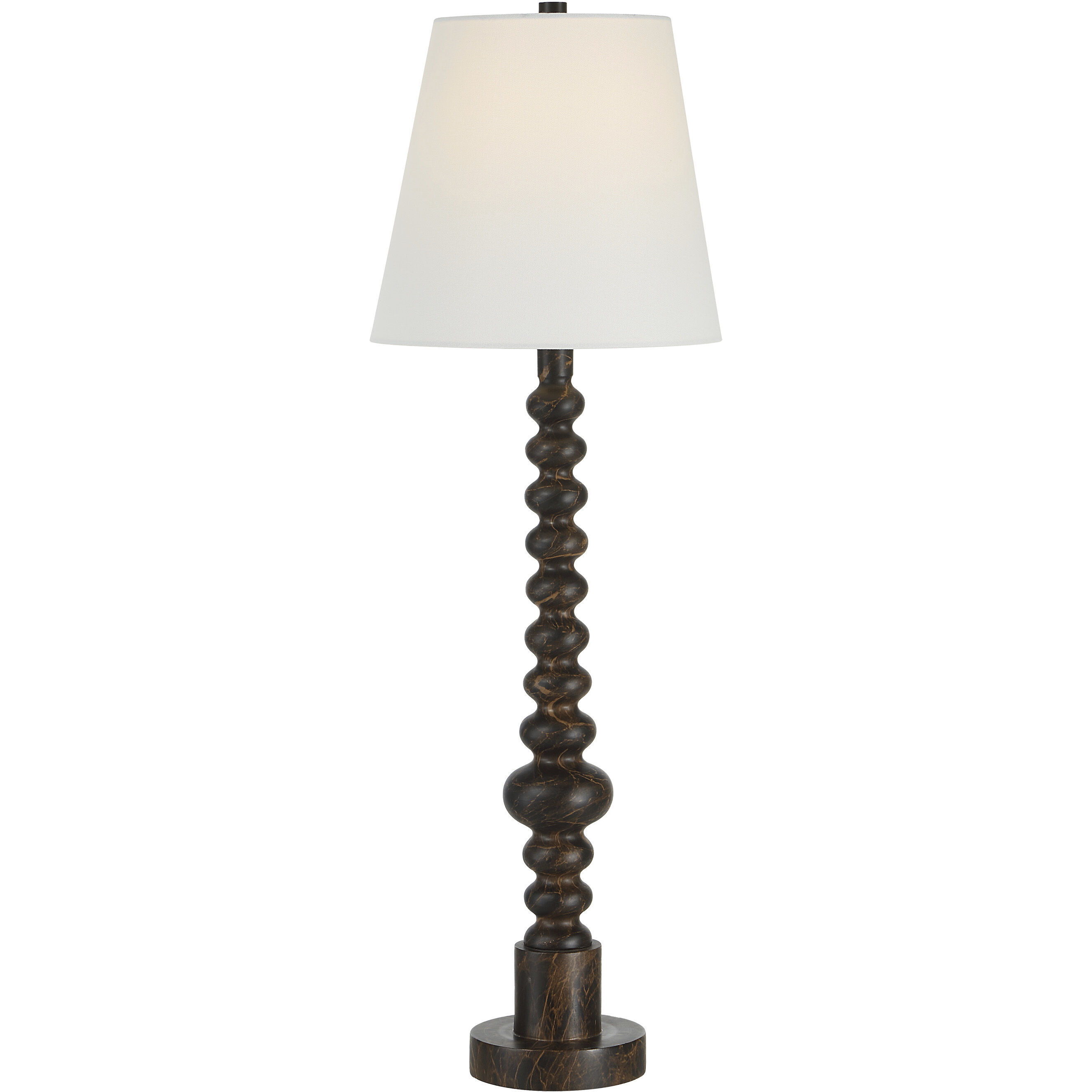 Famar 37 inch Black Marble Table Lamp Portable Light