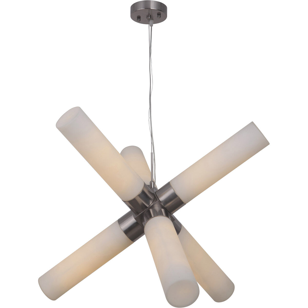 Bejamin 6 Light 26.5 inch Polished Nickel Mini Pendant Ceiling Light