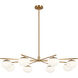 ED Ellen DeGeneres Lune 8 Light 49.00 inch Chandelier