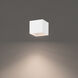 Kube 1 Light 5 inch White Outdoor Flush Mount in 4000K