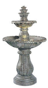 Taylor Court Vintage Rust Outdoor Fountain
