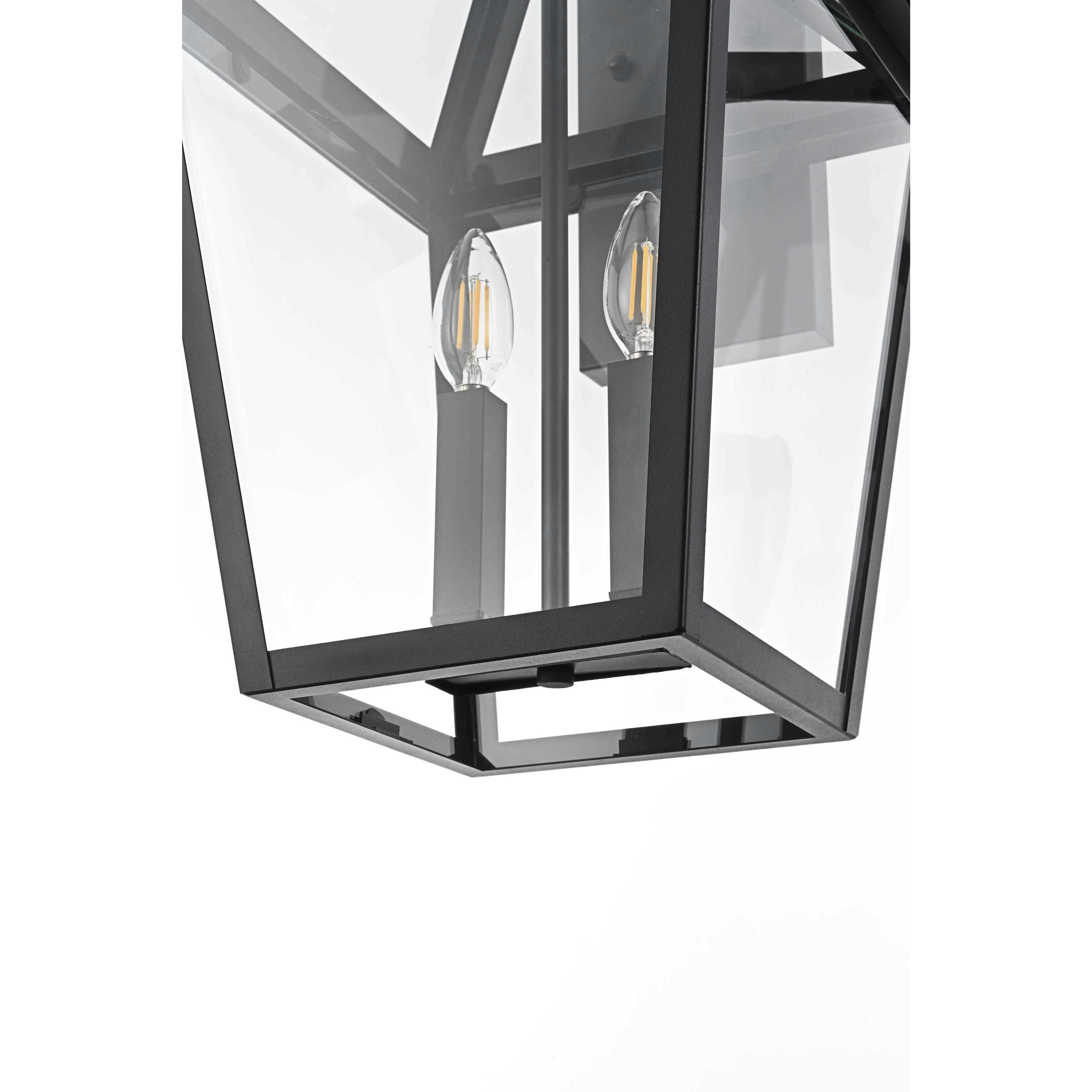 Frankford 2 Light 20 inch Black Outdoor Wall Sconce