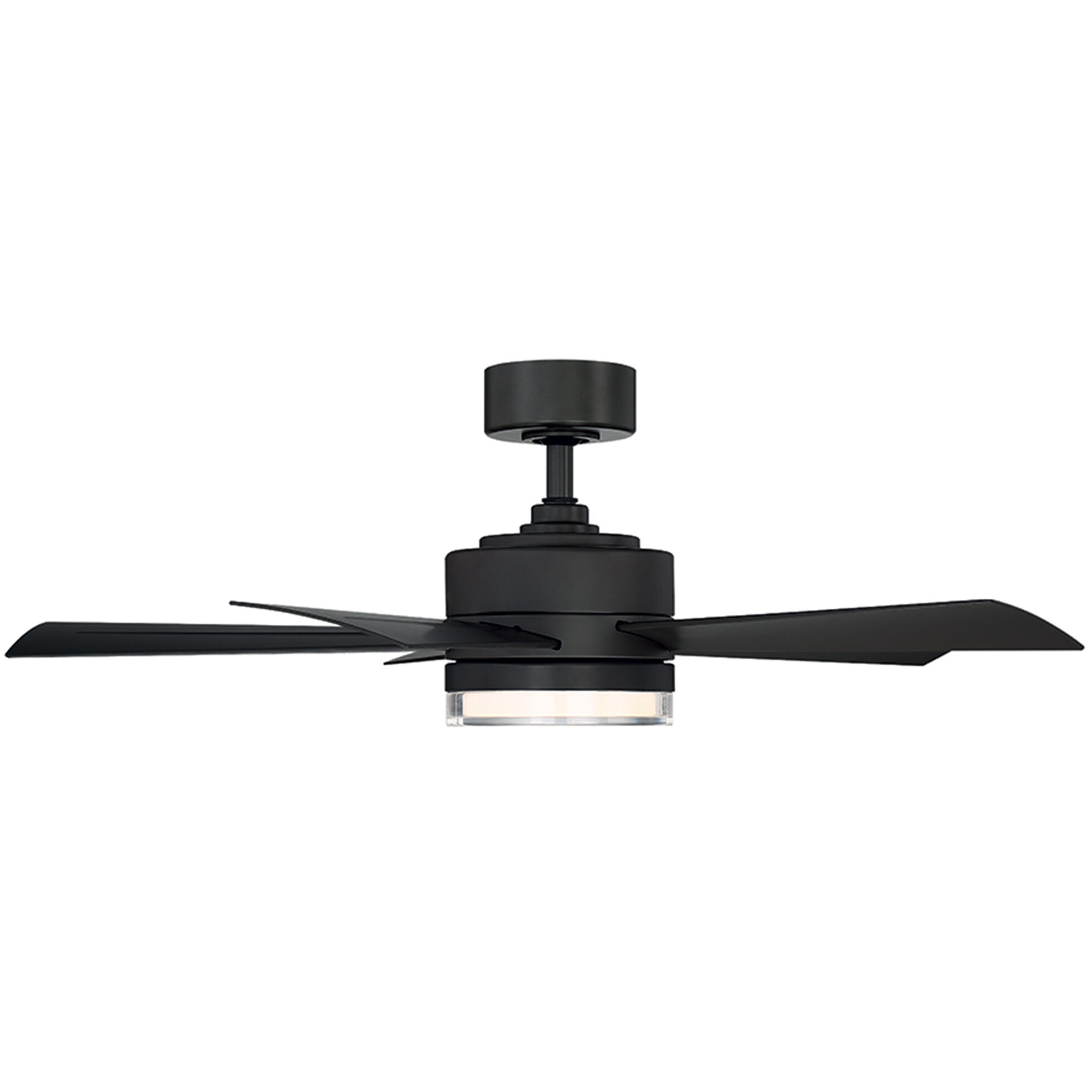 Wynd 42 inch Bronze Downrod Ceiling Fan in 3000K, Smart Ceiling Fan