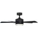 Wynd 42 inch Bronze Downrod Ceiling Fan in 3000K, Smart Ceiling Fan