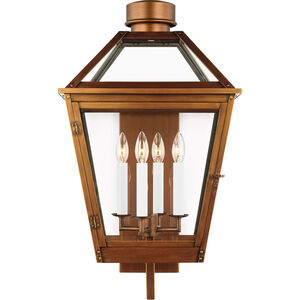 C&M by Chapman & Myers Hyannis 4 Light 28.25 inch Natural Copper Outdoor Wall Lantern