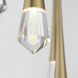 Pierce LED 13 inch Gold Multi-Light Pendant Ceiling Light
