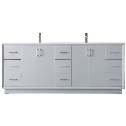 Hayes 84 X 22 X 35 inch Grey Vanity Sink Set