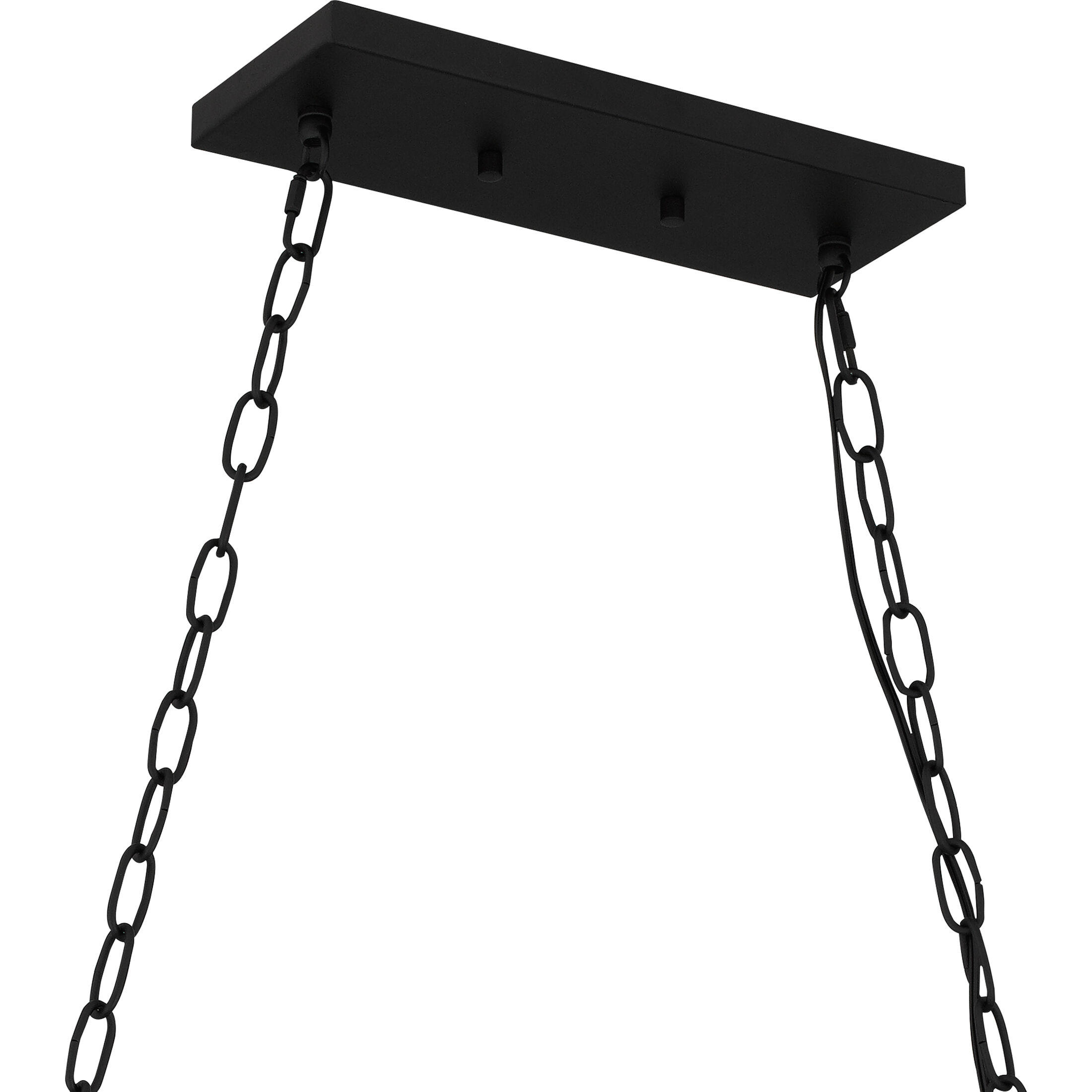 Damien 5 Light 37 inch Earth Black Outdoor Chandelier, Medium