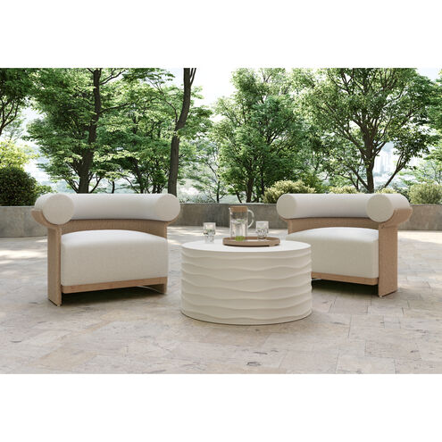 Asos Louis Cream Outdoor Lounge Chair