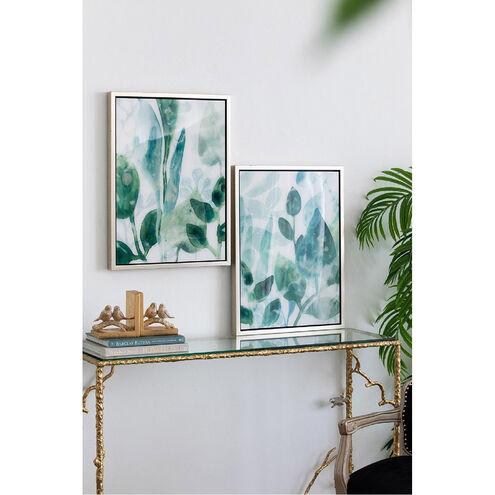Leaves in Shades of Greens 25.4 X 19.1 inch Printed Acrylic Wall Art
