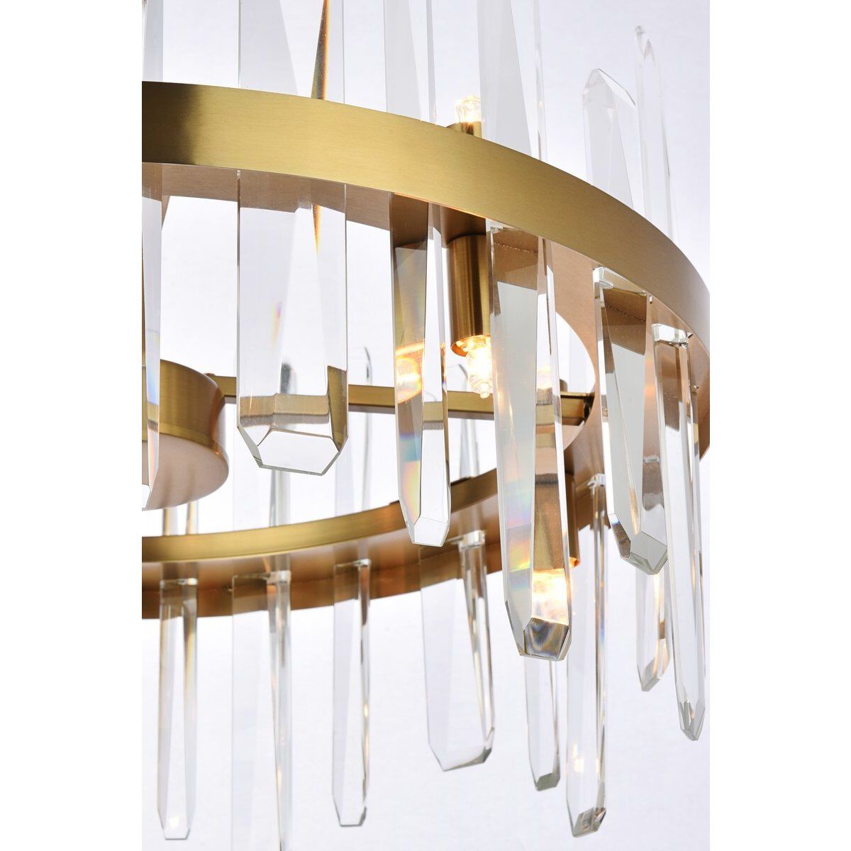 Serena 10 Light 20 inch Satin Gold Pendant Ceiling Light