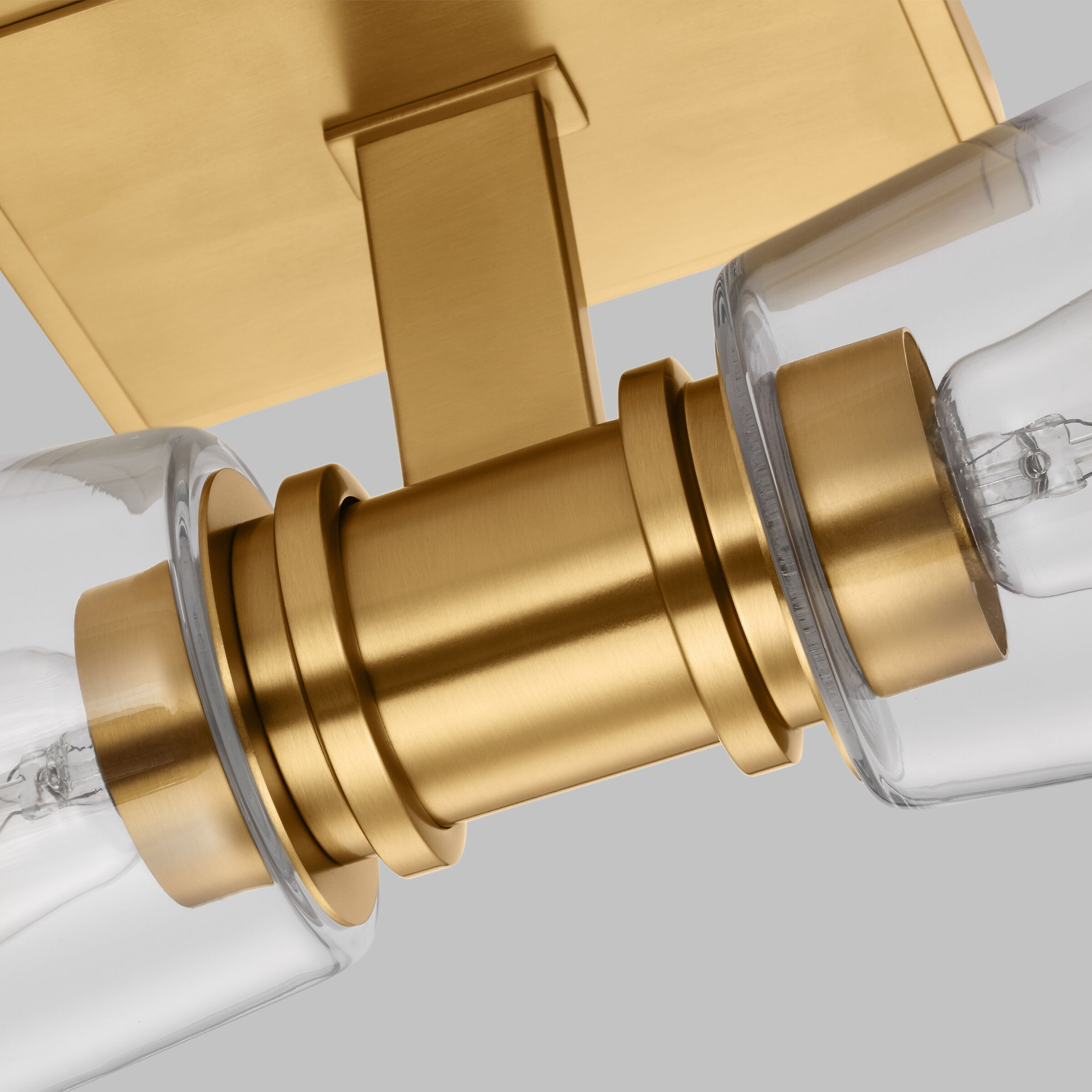 C&M by Chapman & Myers Alessa 2 Light 5 inch Burnished Brass Bath Vanity Wall Sconce Wall Light