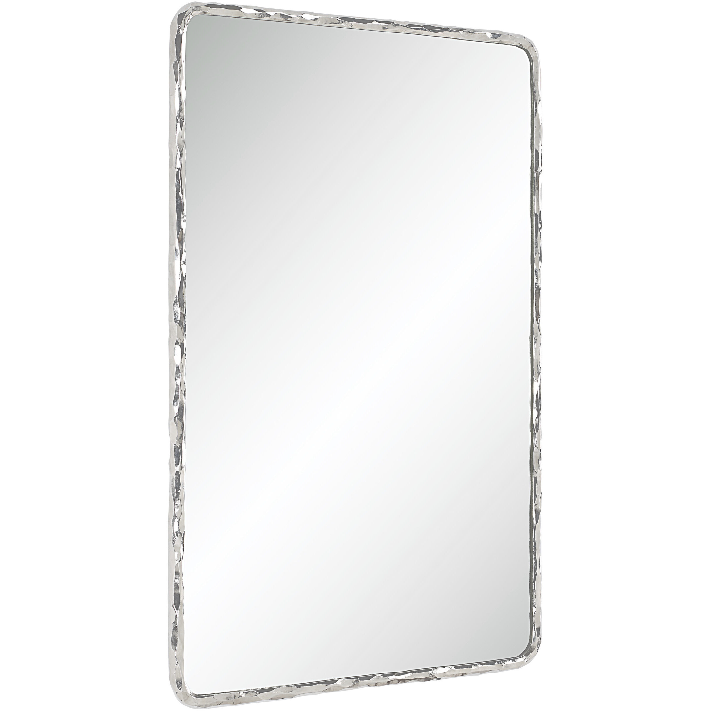 Pollonia 36 X 24 inch Polished Nickel Wall Mirror