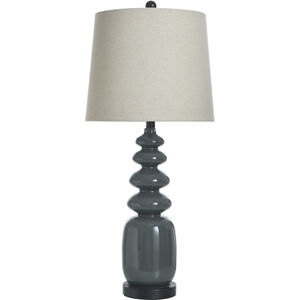 Fossil 32 inch 150 watt Dark Gray Table Lamp Portable Light
