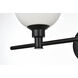 Cordelia 2 Light 19 inch Black Bath Sconce Wall Light