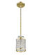 Grammercy 1 Light 5 inch Hand Applied Winter Gold Mini Pendant Ceiling Light