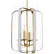 Aureum 4 Light 14 inch Matte White/Honey Gold Pendant Ceiling Light
