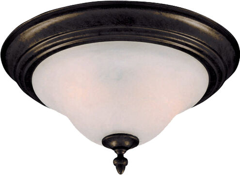 Pacific 2 Light 13 inch Kentucky Bronze Flush Mount Ceiling Light in Marble