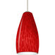 Karli LED Satin Nickel Cord Pendant Ceiling Light