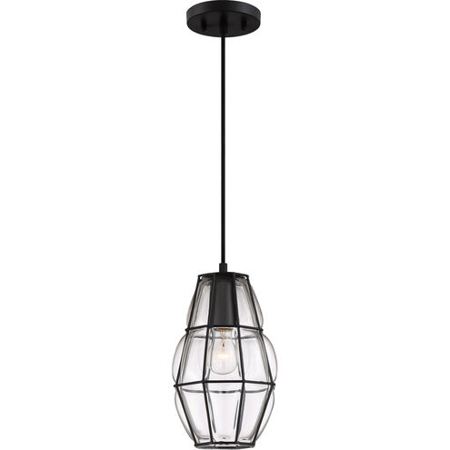 Blythe 1 Light 8 inch Earth Black Mini Pendant Ceiling Light