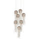 Medusa 7 Light 15 inch Silver Multi-Drop Pendant Ceiling Light