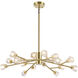 Canada 16 Light 29.5 inch Shiny Gold Chandelier Ceiling Light