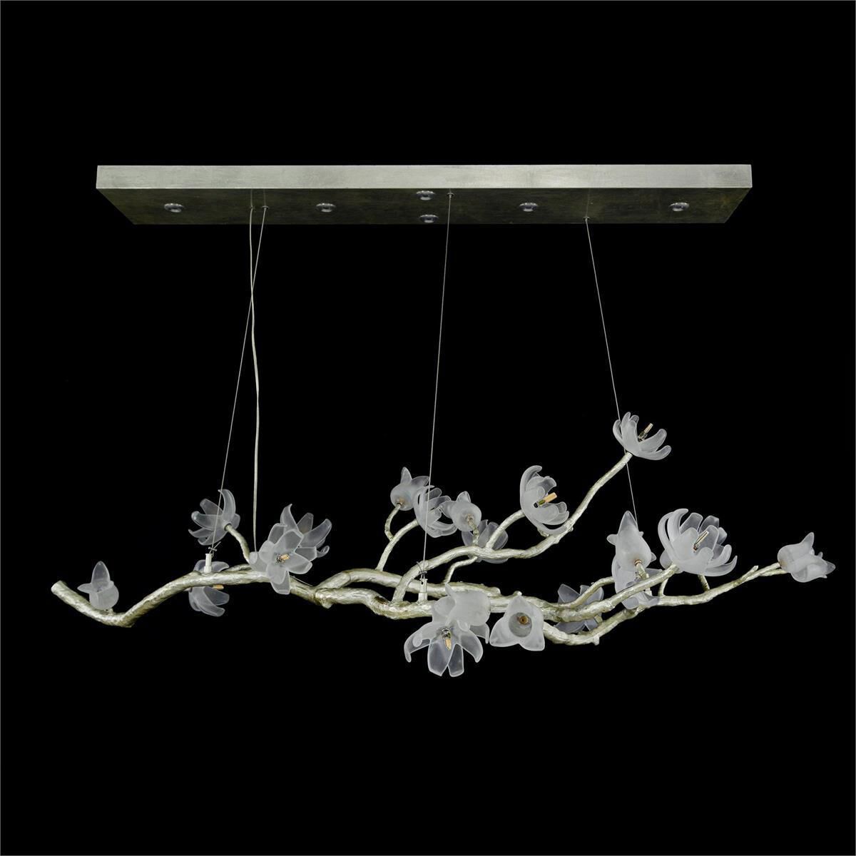 Churippu 19 Light Silver Leaf Chandelier Ceiling Light