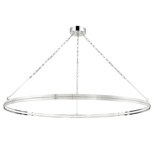 Rosendale LED 56 inch Polished Nickel Chandelier Ceiling Light, Large