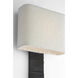 Anne-Marie Barton Fumar Tail Sconce Wall Light in Ridged Carbon