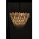 Lotus 8 Light 33 inch Matte Black Chandelier Ceiling Light, Extra Large