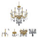 Jolivet 8 Light 30 inch Two Tone Silver Chandelier Ceiling Light in Two-Tone Silver