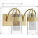 Ravik 2 Light 14.25 inch Legacy Brass Vanity Wall Light
