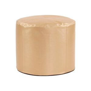 Pouf 18 inch Luxe Gold Tall Ottoman with Cover