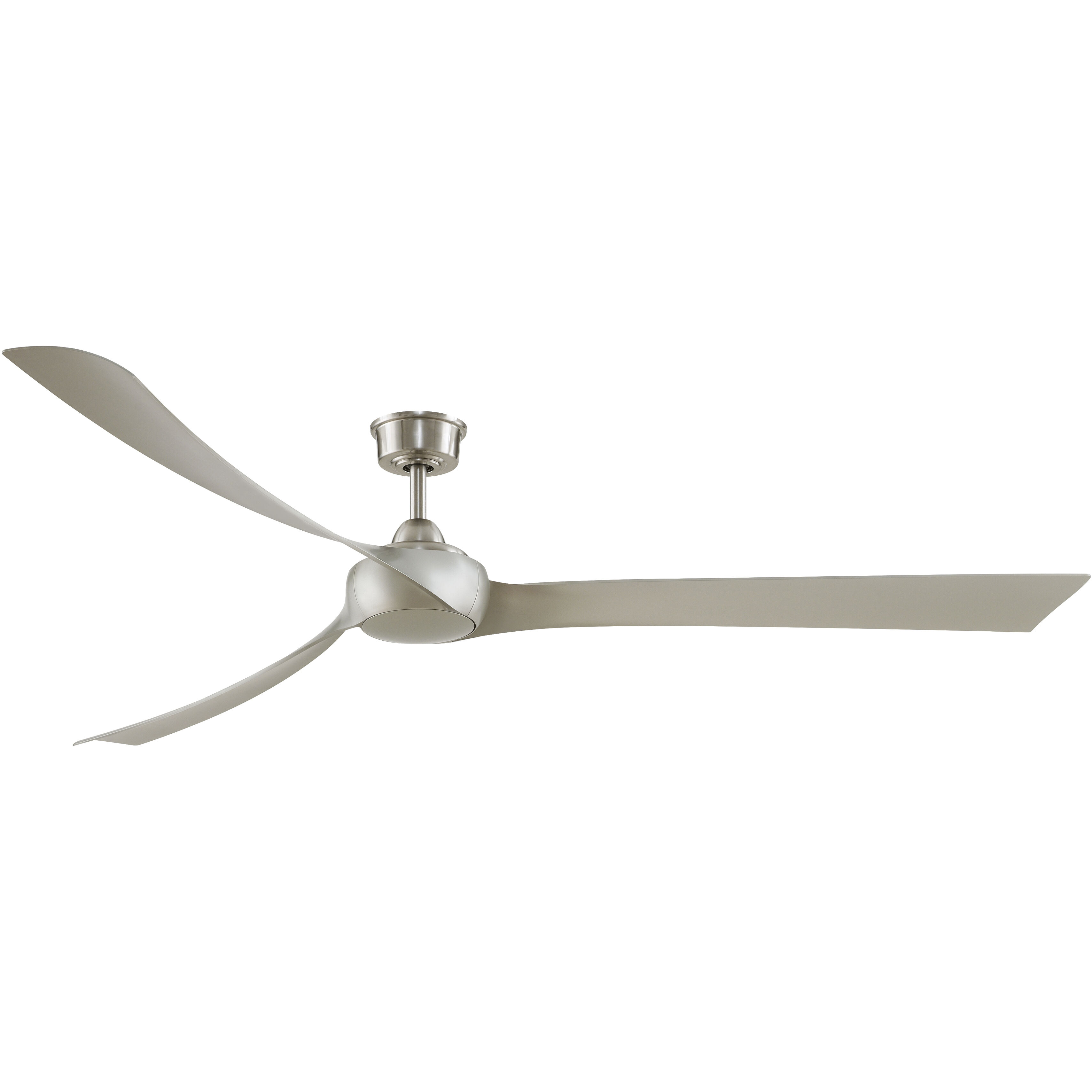 Wrap Custom 8.88 inch Brushed Nickel Fan Motor Only