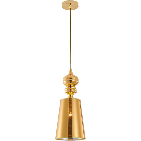 Canada 1 Light 5 inch Polished Gold Pendant Ceiling Light