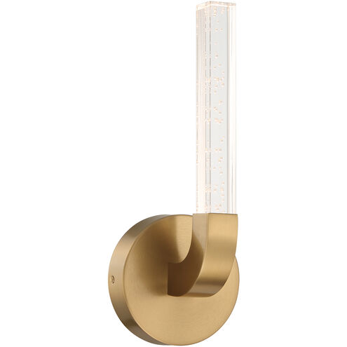 Del Mar LED 5.25 inch Warm Brass Wall Sconce Wall Light