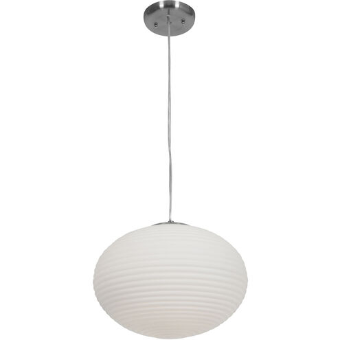 Callisto 2 Light 15 inch Brushed Steel Pendant Ceiling Light