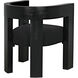 Eros Hand Rubbed Black Dining Chair