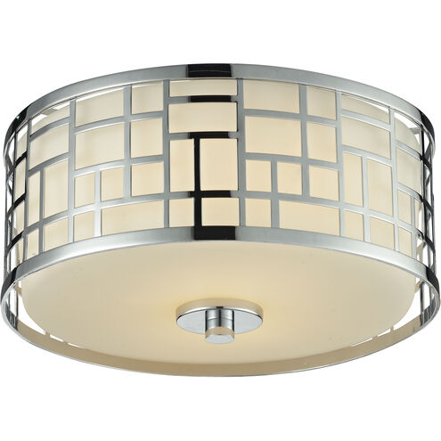 Elea 2 Light 11.75 inch Chrome Flush Mount Ceiling Light