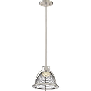 Tex LED 8 inch Brushed Nickel and Black Pendant Ceiling Light
