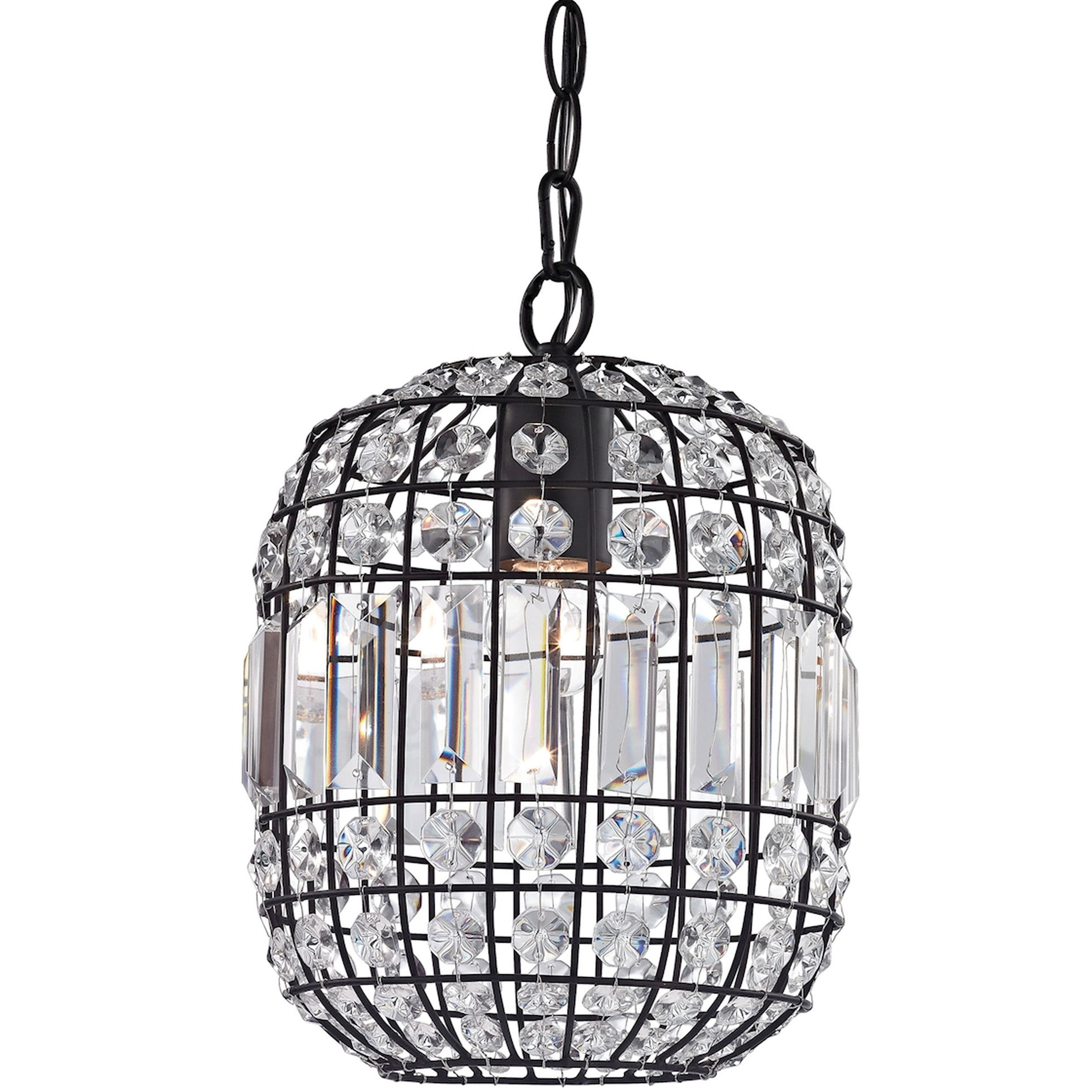 Ifrit 8 inch Dark Bronze Outdoor Mini Pendant