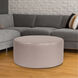Universal 18 inch Glam Pewter Round Ottoman with Slipcover