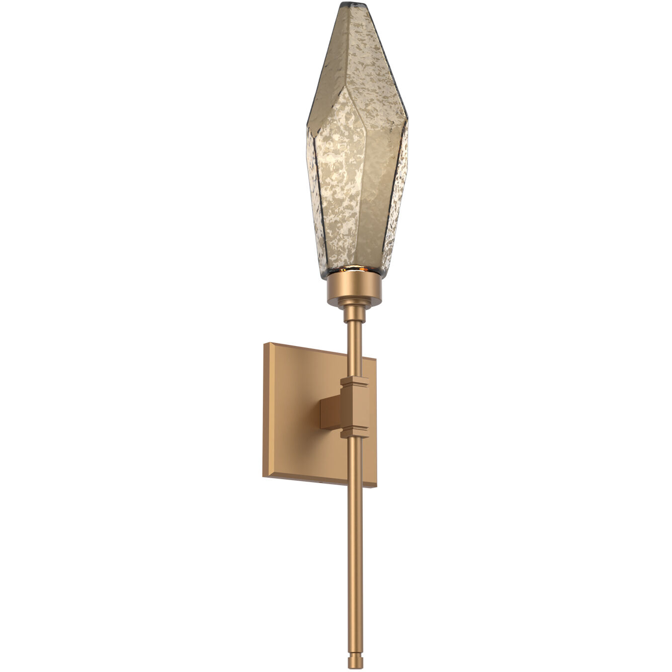Rock Crystal LED 4.5 inch Novel Brass ADA Indoor Sconce Wall Light, Belvedere