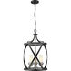 Malcalester 3 Light 14 inch Matte Black and Brushed Nickel Pendant Ceiling Light