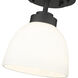 Ashton 1 Light 6 inch Matte Black Flush Mount Ceiling Light in 2