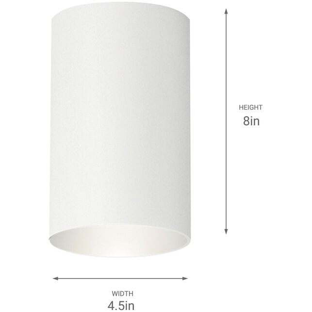 Independence 1 Light 5 inch White Outdoor Flush & Semi Flush Mt