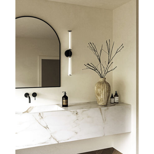 Braga LED 27.88 inch Black Bath Vanity Light Wall Light